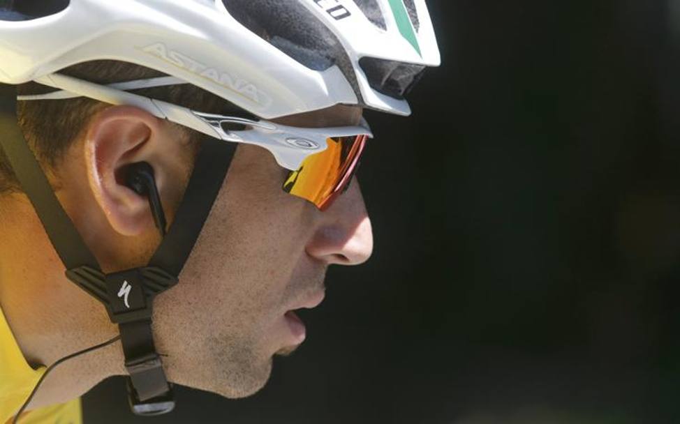 Un profilo di Vincenzo Nibali, corridore dell&#39;Astana. Reuters